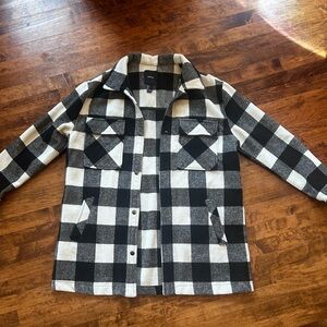 Black and White Checkered Jacket